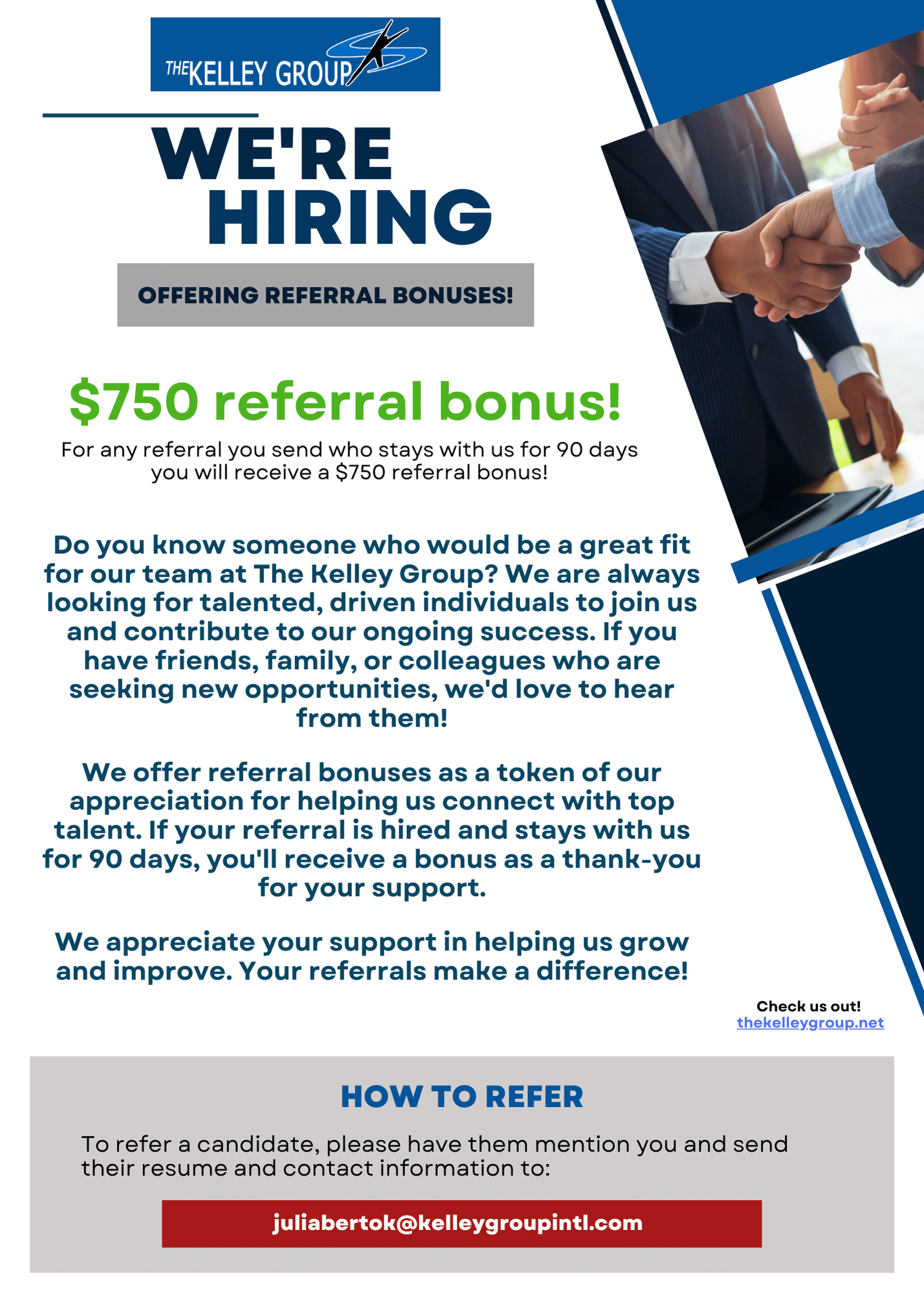 Get paid for sending referrals